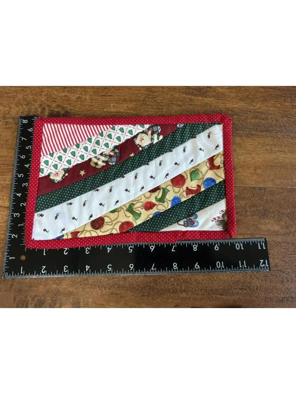 Set of 3 Handmade Christmas Quilted Potholders